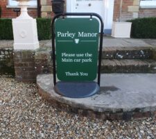 Parley Manor swing sign